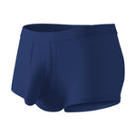 3 Pack Men's Solid Color Breathable Comfy Fabric Loose-Fit Soft Trunks
