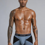 FreeLonger Men’s U convex Separate Support Pouch Trunks