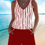 Leslie - Casual Tankini Shorts Set
