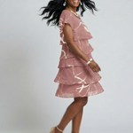Eleanor | Poised Abstract Knee Length Dress