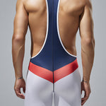 Men’s Vest Fitness Wrestling Singlet Bodysuit