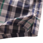 2 Pack Men's Trendy Plaid Design Zero-Irritation Cooling Airflow Supportive Boxers Shorts