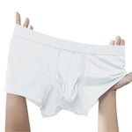 3 Pack Men's Solid Color Breathable Comfy Fabric Loose-Fit Soft Trunks