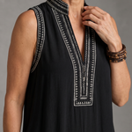 Naomi | Embroidered V-Neck Wide-Leg Jumpsuit