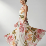Amelia | Light Floral Maxi Dress