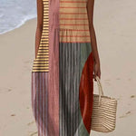 Rosenda - Summer Dress with Abstract Geometric Print