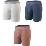3 Pack Men's Anti-chafing Waffle Boxer Briefs