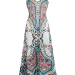 OTTILIE™ – Boho Floral Print Sleeveless Dress