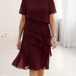 Elyssa | Elegant Comfort Ruffle Dress