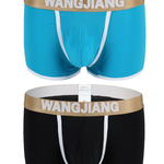 2 Pack Men's U Convex Pouch Trunks With Open Fly