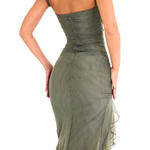 Jane | Ruffled Midi Dress