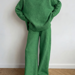 BEATRIX™ – Turtleneck Sweater & Wide Leg Pants Two-Piece Set