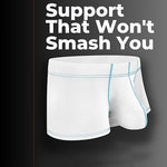 3 Pack Men's Large Pouch Contrast Binding Trunks