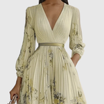 Fern | Elegant Pleated Maxi Dress