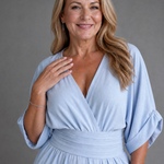 Carmen | Draped V-Neck Wide-Leg Jumpsuit