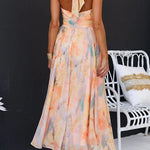 Halter™ - Maxi Dress with Print