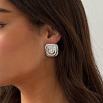 Aurelia Spiral Silver Earrings