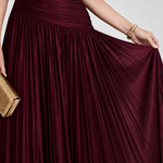 Aurora | Pleated V-Neck Midi Dress