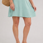 Silum | Short Flutter Sleeve Flared Skirt Mini Dress