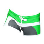 Men's Trendy Color-Block Beach Swim Shorts & Trunks