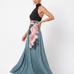 Abigail | Halter Floral Maxi Dress
