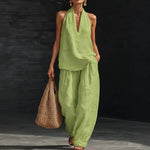 Ainhoa | Relaxed Tank Top and Wide-Leg Pants Co-Ord Set