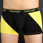 FreeLonger Men's Big Pouch Breathable Seamless Trunks