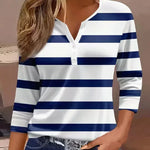 Honey | Striped V-Neck Top