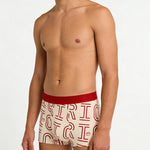 4 Pack Men's Soft Jacquard Cotton Lucky Red Breathable Trunks