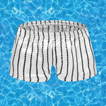Men's Vintage Striped Moisture-Wicking Casual Board Shorts