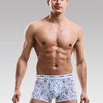 6 Pack Men's U Convex Modal Print Breathable Trunks