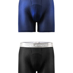 2 Pack Mesh Ice Silk Moisture Wicking Sport Boxer Underwear