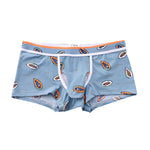 3 Pack Men's Ice Silk Trunks with Separated Pouch Design