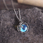 Antique Style Iridescent Sphere Necklace