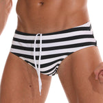 Mens Paded Racing Swimming Briefs