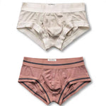 2 Pack Men's Spliced Color Trunks with Functional Fly