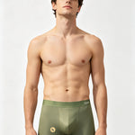 3 Pack Men's Mulberry Silk 10A Antibacterial Ice Feel Satin Light Luxury Trunks