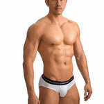 2 Pack Men's Low-Rise U-Shaped Solid Color Ultra-Soft Support Briefs