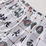 Men's Holiday Printing Elastic Waist Loose Beach Shorts