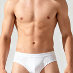 4 Pack Men's Organic Cotton Stretch Fit Workout Ready Briefs