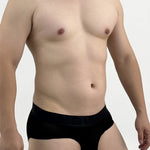 3 Pack Men's Single-Layer Sheer Ice Silk U-Pouch Low-Rise Briefs