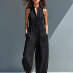 Chloe | Minimalist High-Collar Jumpsuit
