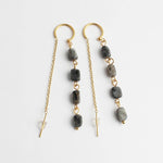 Speckled Stone Drop Earrings