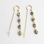 Speckled Stone Drop Earrings