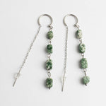 Speckled Stone Drop Earrings