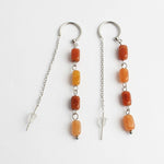 Speckled Stone Drop Earrings