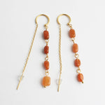 Speckled Stone Drop Earrings