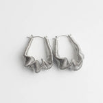 Textured Spiral Hoop Earrings