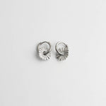 Toned Scalloped Hoop Earrings