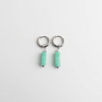 Toned Stone Bar Earrings